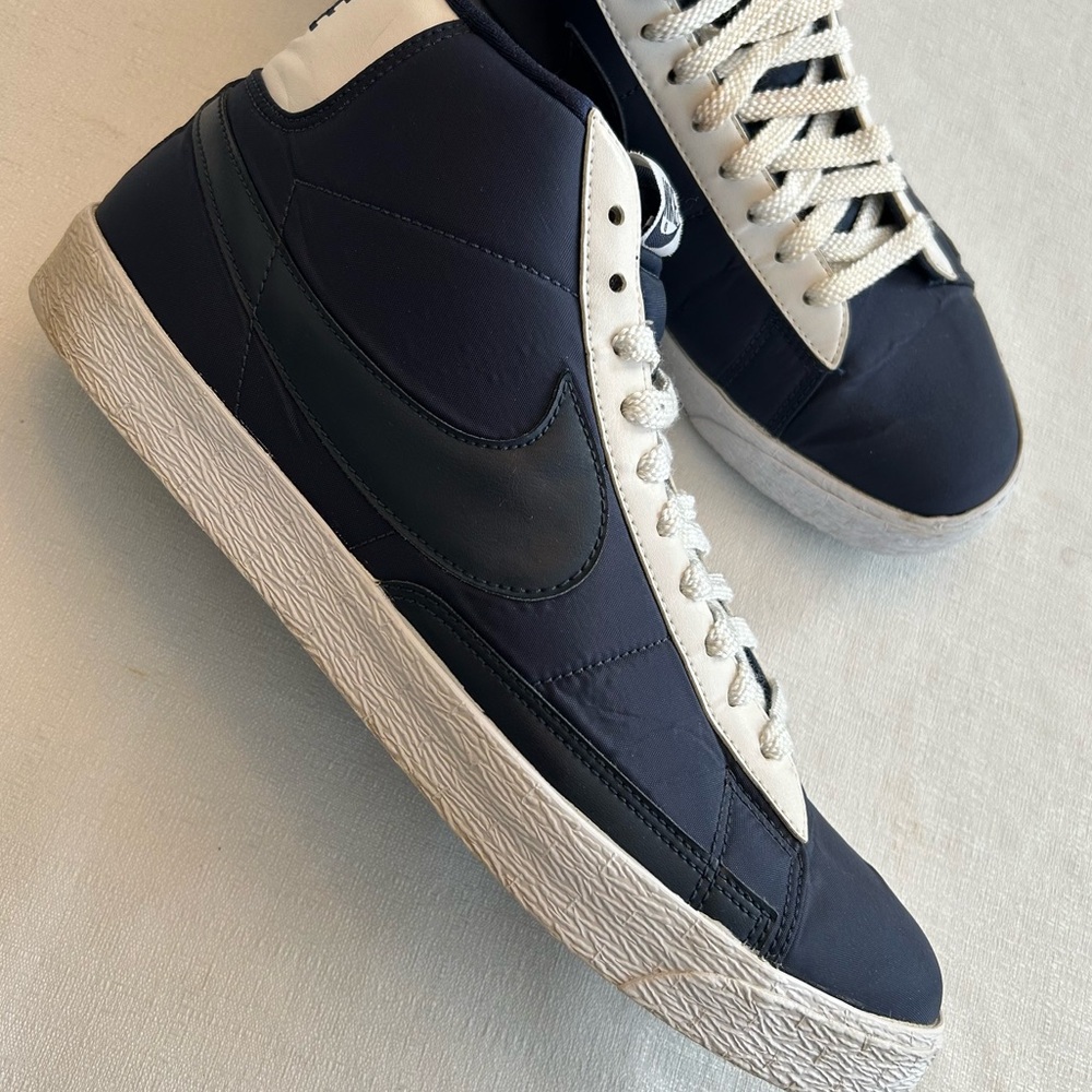 Vintage 2010 Nike Blazer Navy Blue High Top Sneakers